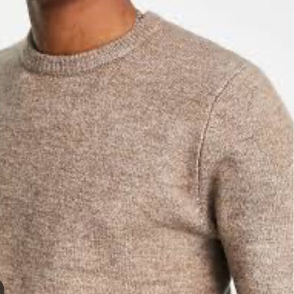 River Island Soft Touch Crew Neck‎ Sweater Stone (Light Brown) XL Nwt - Picture 2 of 6
